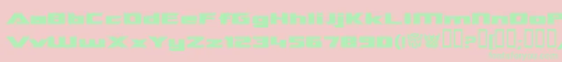 Tranre Font – Green Fonts on Pink Background