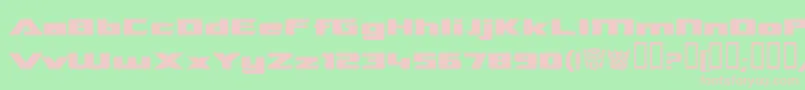 Tranre Font – Pink Fonts on Green Background