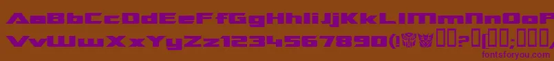 Tranre Font – Purple Fonts on Brown Background