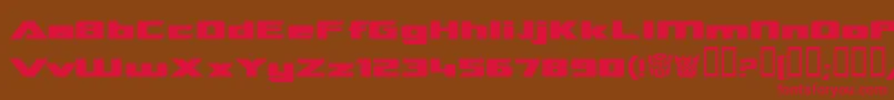 Tranre Font – Red Fonts on Brown Background