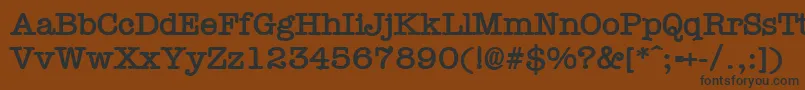 More about TypewrB Font TypewrB Font – Black Fonts on Brown Background