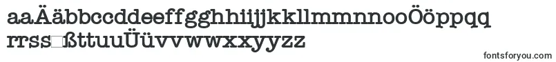 Шрифт TypewrB – немецкие шрифты