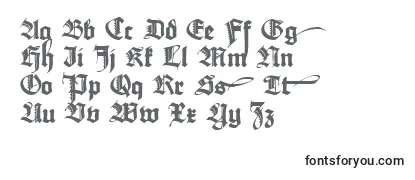 Schriftart Maximilianzierbuchstaben