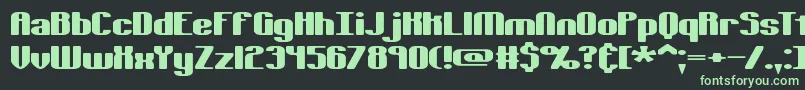 TypesourceExtolSBrk Font – Green Fonts on Black Background