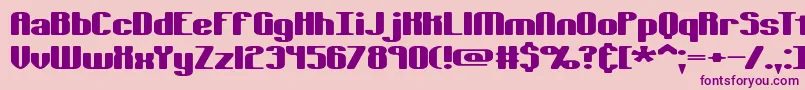 TypesourceExtolSBrk Font – Purple Fonts on Pink Background