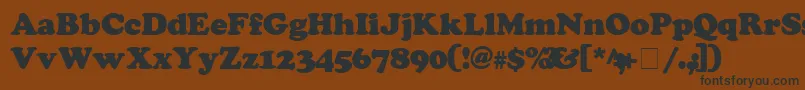 CooperSsiExtraBlack Font – Black Fonts on Brown Background