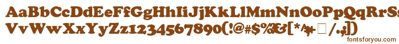 CooperSsiExtraBlack Font – Brown Fonts on White Background