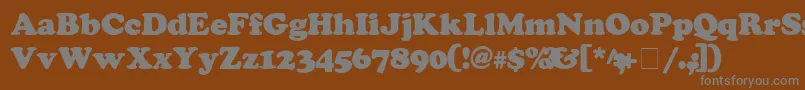 Подробнее о шрифте CooperSsiExtraBlack Шрифт CooperSsiExtraBlack – серые шрифты на коричневом фоне