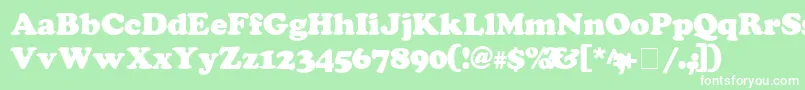 CooperSsiExtraBlack Font – White Fonts on Green Background