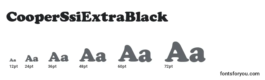 Размеры шрифта CooperSsiExtraBlack