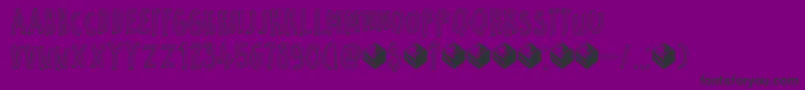 DkPetitFour Font – Black Fonts on Purple Background