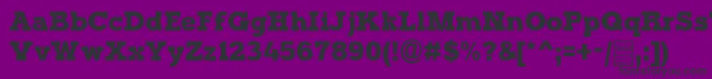 フォントTyposterDemo – 紫の背景に黒い文字