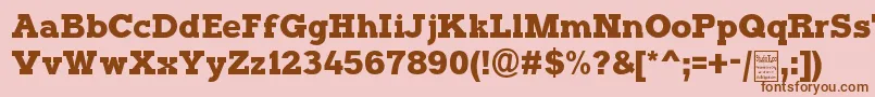 TyposterDemo Font – Brown Fonts on Pink Background