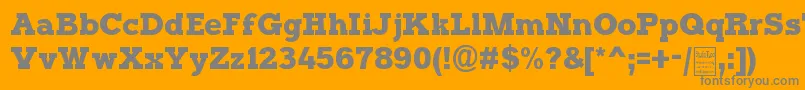 TyposterDemo Font – Gray Fonts on Orange Background