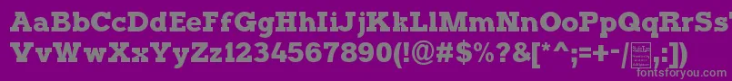 TyposterDemo Font – Gray Fonts on Purple Background