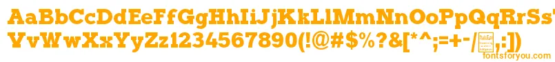 TyposterDemo Font – Orange Fonts on White Background