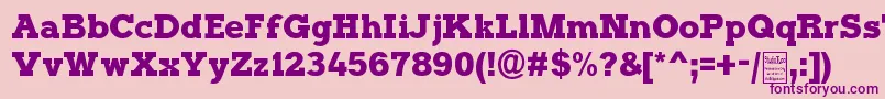 TyposterDemo Font – Purple Fonts on Pink Background