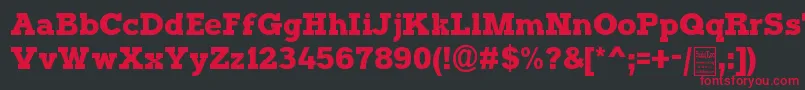 TyposterDemo Font – Red Fonts on Black Background