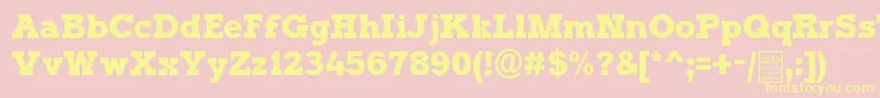 TyposterDemo Font – Yellow Fonts on Pink Background