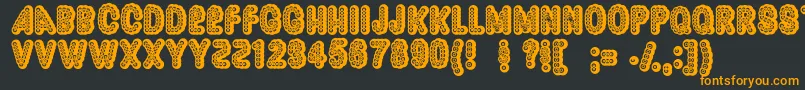 Dazzler ffy Font – Orange Fonts on Black Background