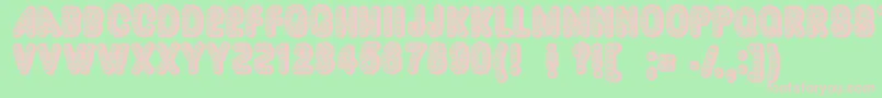 Шрифт Dazzler ffy – розовые шрифты на зелёном фоне