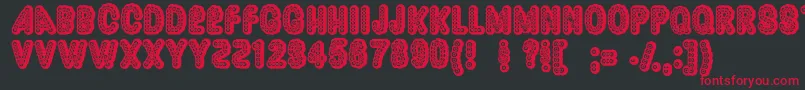 Dazzler ffy Font – Red Fonts on Black Background