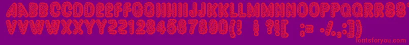 Dazzler ffy Font – Red Fonts on Purple Background