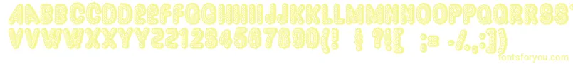 Шрифт Dazzler ffy – жёлтые шрифты