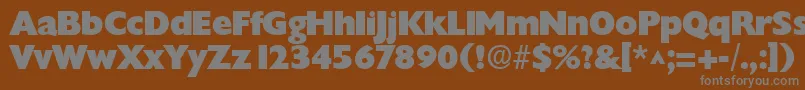 ChantillylhBold-fontti – harmaat kirjasimet ruskealla taustalla