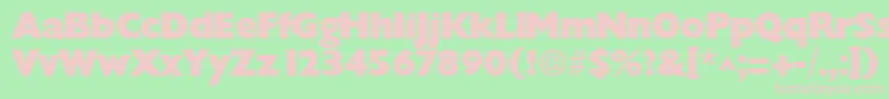 ChantillylhBold Font – Pink Fonts on Green Background