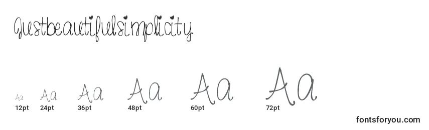 Justbeautifulsimplicity Font Sizes