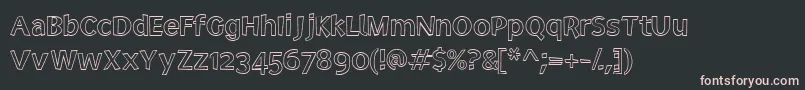Fonte Electedofficeoutline – fontes rosa em um fundo preto