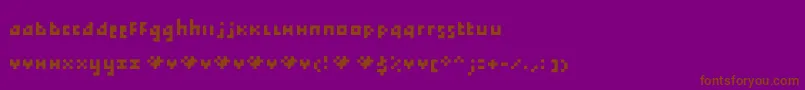Tokayz Font – Brown Fonts on Purple Background