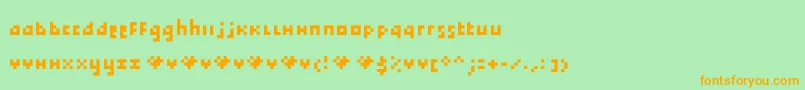 Tokayz Font – Orange Fonts on Green Background