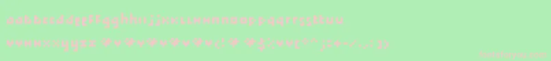 Tokayz Font – Pink Fonts on Green Background