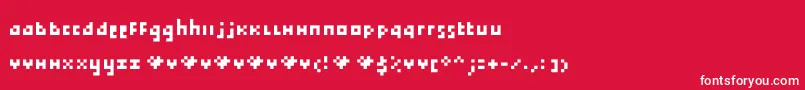 Tokayz Font – White Fonts on Red Background