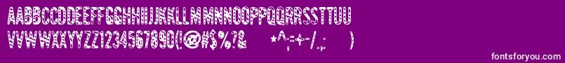 Gianttigers Font – White Fonts on Purple Background