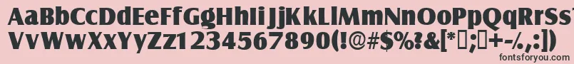 Nautodisplayssk Font – Black Fonts on Pink Background