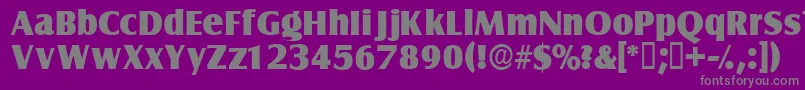 Nautodisplayssk Font – Gray Fonts on Purple Background