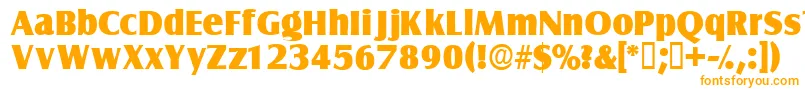 Nautodisplayssk-fontti – oranssit fontit