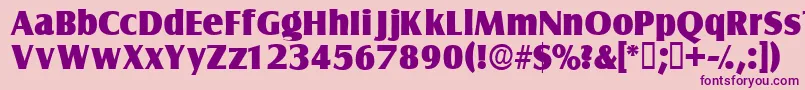 Nautodisplayssk Font – Purple Fonts on Pink Background