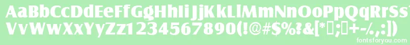fuente Nautodisplayssk – Fuentes Blancas Sobre Fondo Verde