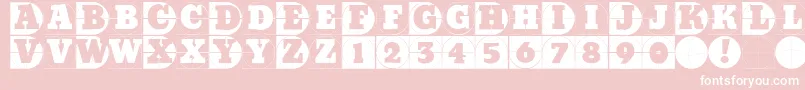 Gridconcretedue Font – White Fonts on Pink Background