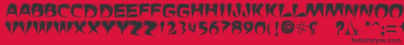 PuchaSmokeTelegraph3 Font – Black Fonts on Red Background