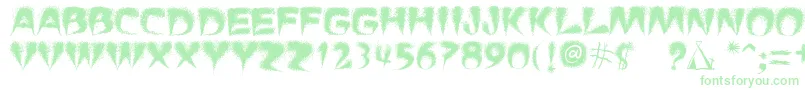 PuchaSmokeTelegraph3-Schriftart – Grüne Schriften