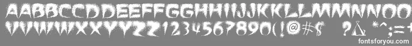 PuchaSmokeTelegraph3 Font – White Fonts on Gray Background
