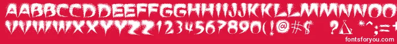 PuchaSmokeTelegraph3 Font – White Fonts on Red Background