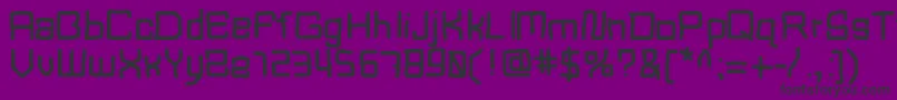 Mbblocktype Font – Black Fonts on Purple Background