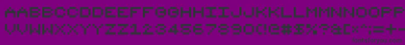 8bit16 Font – Black Fonts on Purple Background