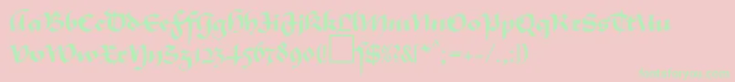 MaGkursiv1Db Font – Green Fonts on Pink Background